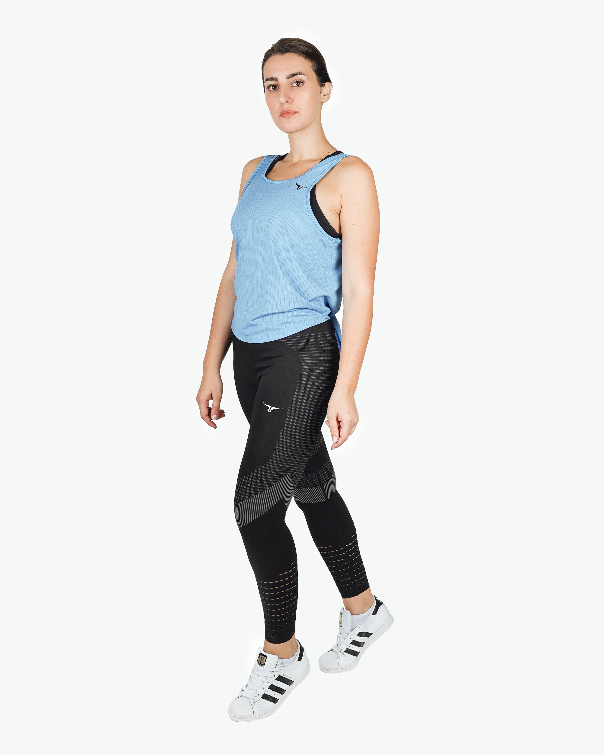 BreezyBack Tie back Tank Top & SpinFit High Waist Hollow Leggings Combo - THUGFIT