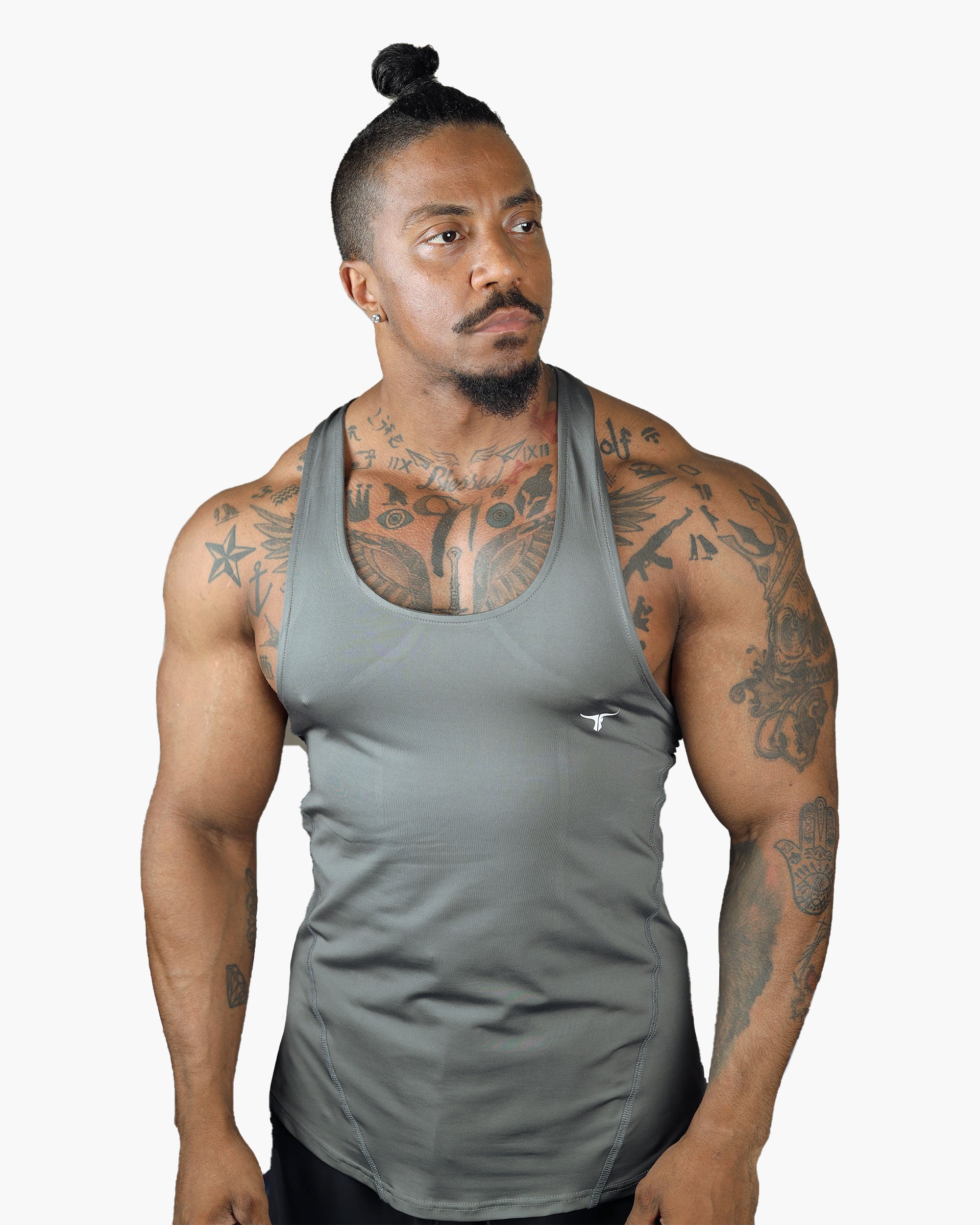 MuscleHustle Slim Fit Tank Top - THUGFIT