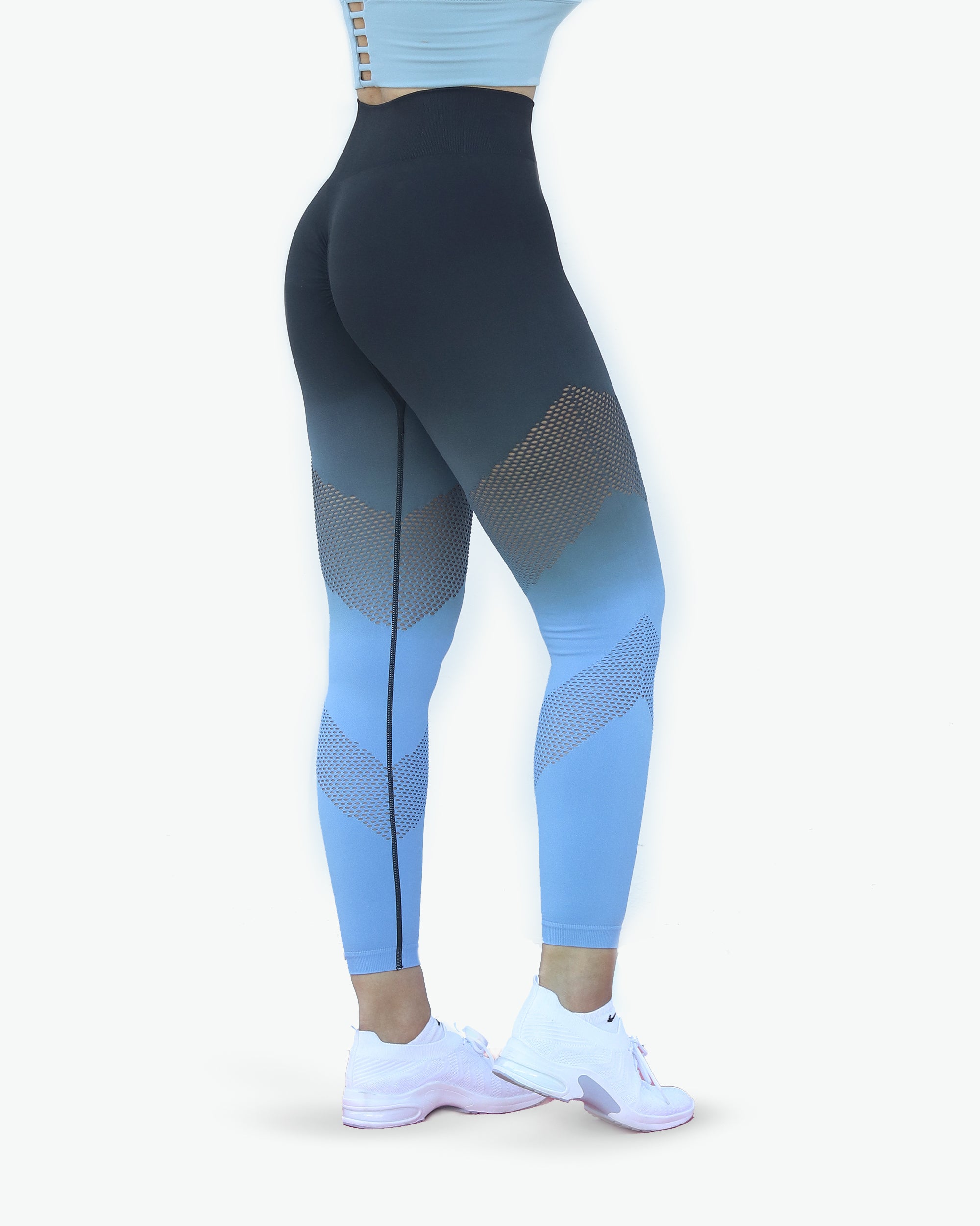 OmbreFlex Hollow Out Gradient Leggings - THUGFIT