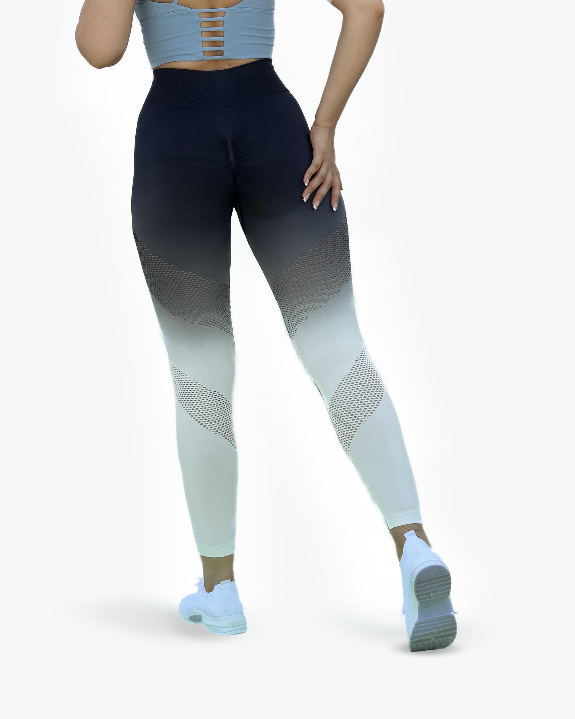 OmbreFlex Hollow Out Gradient Leggings - THUGFIT
