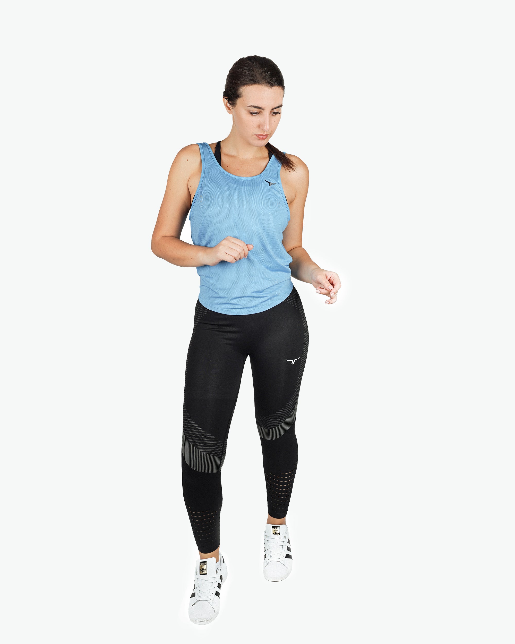 BreezyBack Tie back Tank Top & SpinFit High Waist Hollow Leggings Combo - THUGFIT