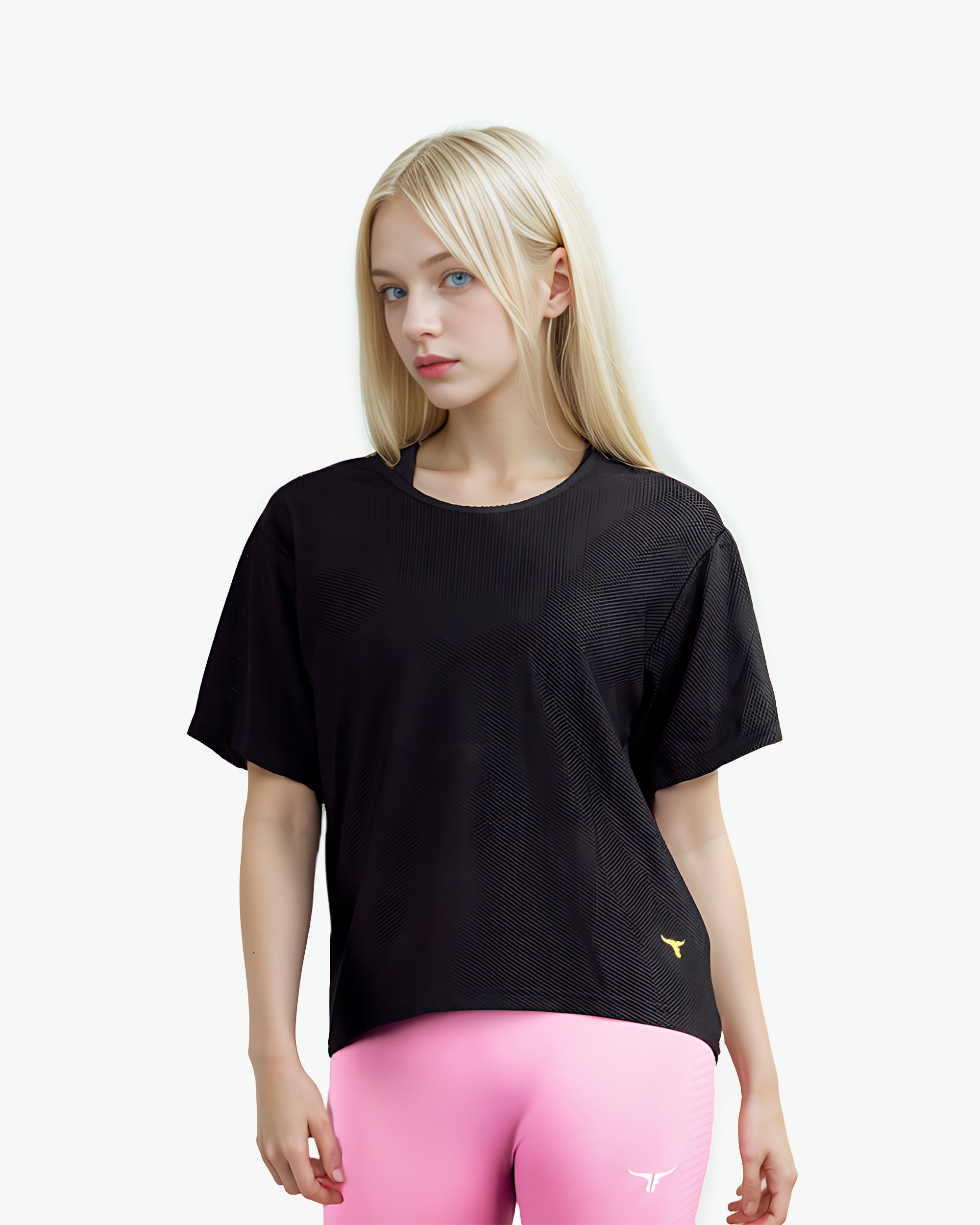 Loose Short Sleeve Mesh Crop Top - THUGFIT
